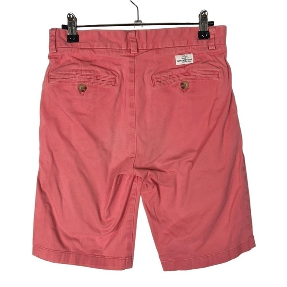 Vineyard Vines Breaker Washed Red Flat Front Chino Shorts 28 - Picture 2 of 3